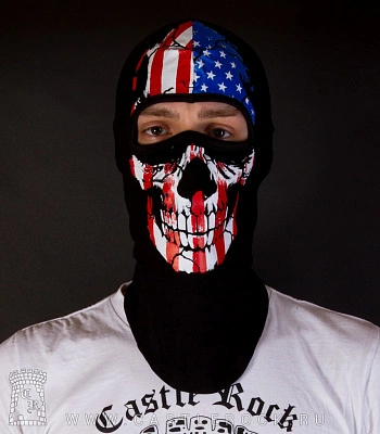 шапка балаклава череп флаг сша