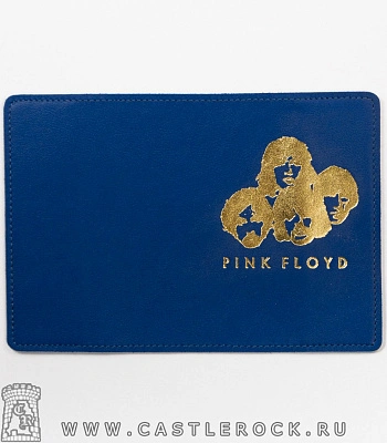 обложка для документов pink floyd (лица, синяя)