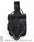 сумка на бедро щит (прострочка черная)