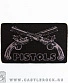 нашивка термо револьверы "pistols" (черная, вышивка)