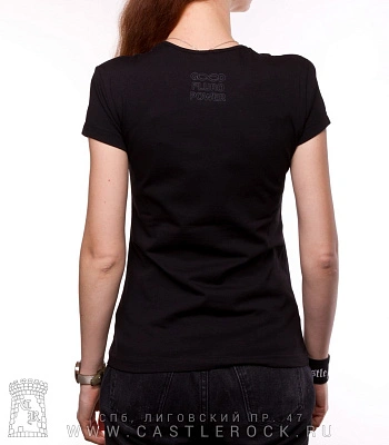 женская футболка кот базилио (светится)