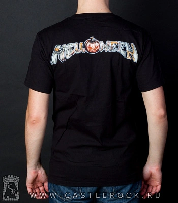 футболка helloween "walls of jericho" (принт большой)