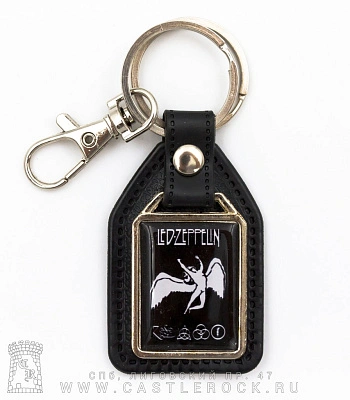 брелок прямоугольный на подкладке led zeppelin (лого)