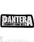 нашивка pantera "cowboys from hell" (ч/б, вышивка)