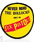 нашивка sex pistols "never mind the bollocks here's the" (круглая)