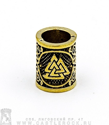 украшение для волос и бороды валькнут (бронза)