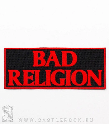 нашивка bad religion (надпись красная)