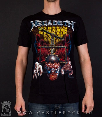 футболка megadeth (тиски)