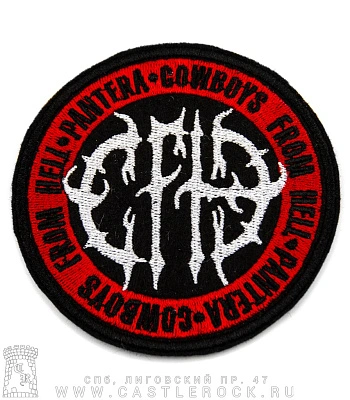 нашивка pantera "cowboys from hell" (вышивка)