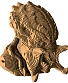 3d конструктор predator хищник (сборный бюст)