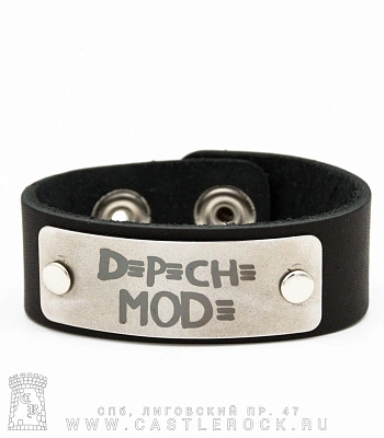 браслет кожаный depeche mode (широкий)