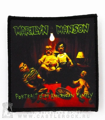 нашивка marilyn manson "portrait of an american family"