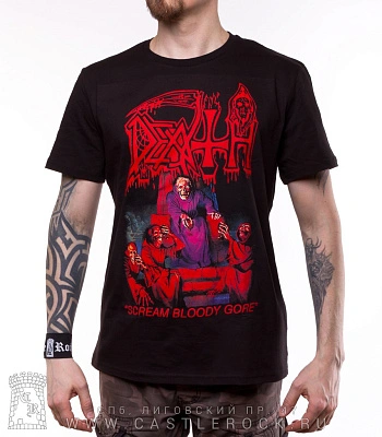 футболка death "scream bloody gore"