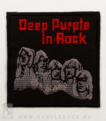 нашивка термо deep purple "in rock" (вышивка)