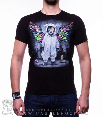 футболка кот в пижаме (светится)