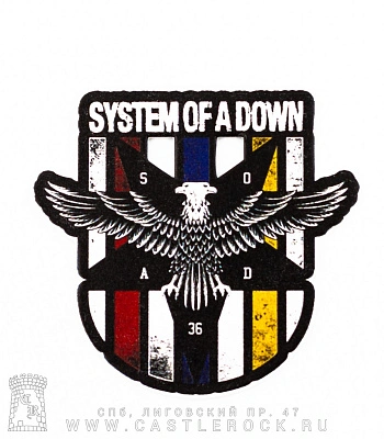 магнит металлический system of a down "36"