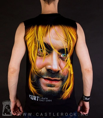 майка nirvana kurt cobain (беспокойный, надпись)