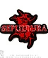 нашивка sepultura (лого красное, вышивка)