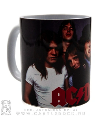 кружка ac/dc (группа, темный фон)