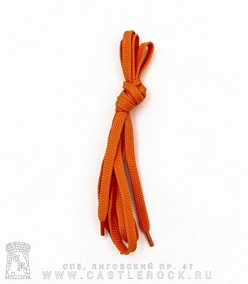 шнурки оранжевые (плоские, 9 мм)