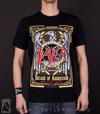 футболка slayer "decade of aggression" nts