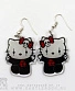 серьги hello kitty anarchy анархия (большие)