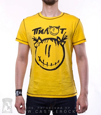 футболка пилот люська (прострочка, желтая)