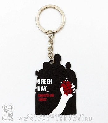 брелок металлический green day "american idiot"