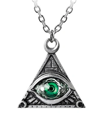 подвес alchemy gothic (алхимия готик) p827 eye of providence (зеленый)