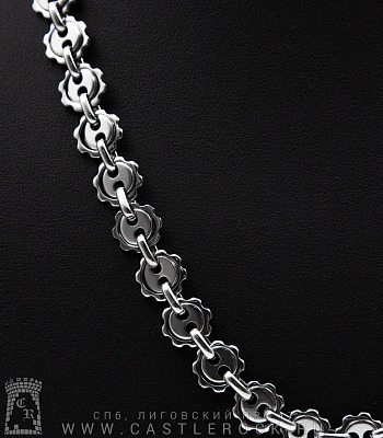 цепь стальная шестеренки и наручник (10 мм)