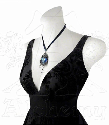 подвес alchemy gothic (алхимия готик) p531 empress eugenie's blue heart diamond