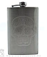 фляга стальная с гравировкой череп santa muerte 10 oz