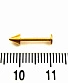 Лабрет Сталь Золотистый с Шипом 1,2 х 10 х 4