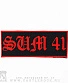 нашивка sum 41 (надпись красная)