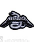 нашивка metallica (змея, резная, вышивка)