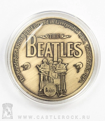 монета сувенирная крупная beatles (крылья)