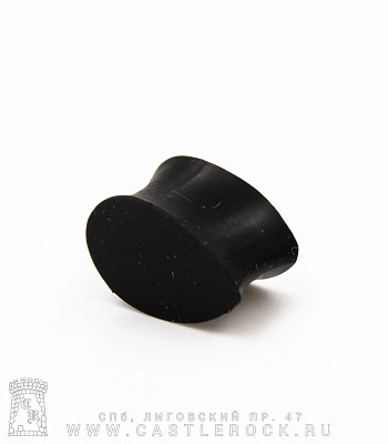 Плаг Силикон Капля (черный) 12х19 мм