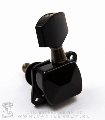 колок одиночный al-015bk левый (закрытый, черный)