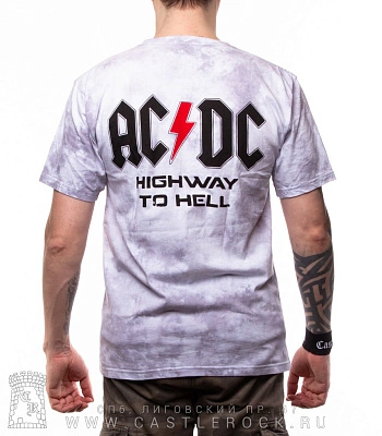 футболка ac/dc "highway to hell" (варенка, серая)