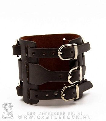 часы наручные браслет широкий (коричневые)