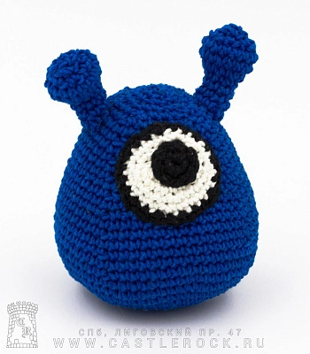 игрушка антистресс мозговой слизень синий