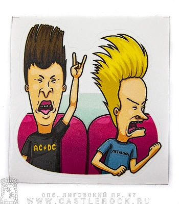 наклейка виниловая beavis and butt-head (средняя)