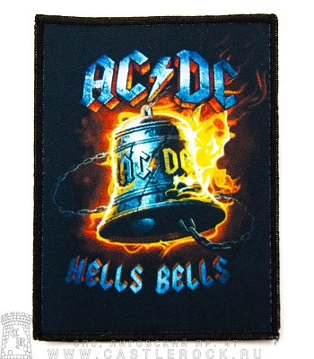 нашивка ac/dc "hell's bells" (колокол, цепи)