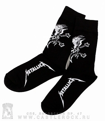 носки metallica (череп и кости)
