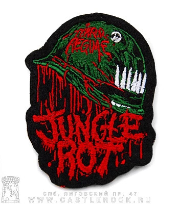 нашивка jungle rot "terror regime" (вышивка)
