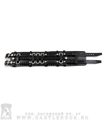 напульсник кожаный стимпанк черный (bspk-3)