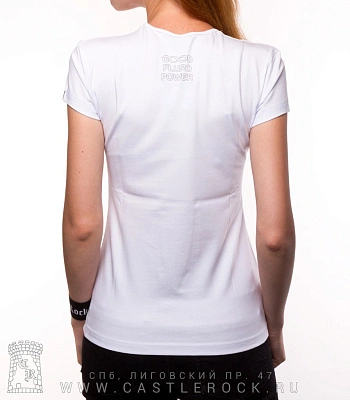 женская футболка тигр (белая, светится)