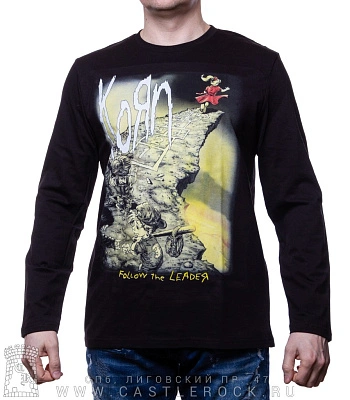 футболка korn "follow the leader" д/р