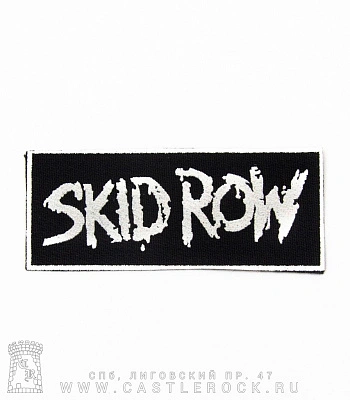 нашивка skid row (лого белое)
