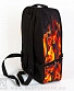 рюкзак принт скелеты в огне
